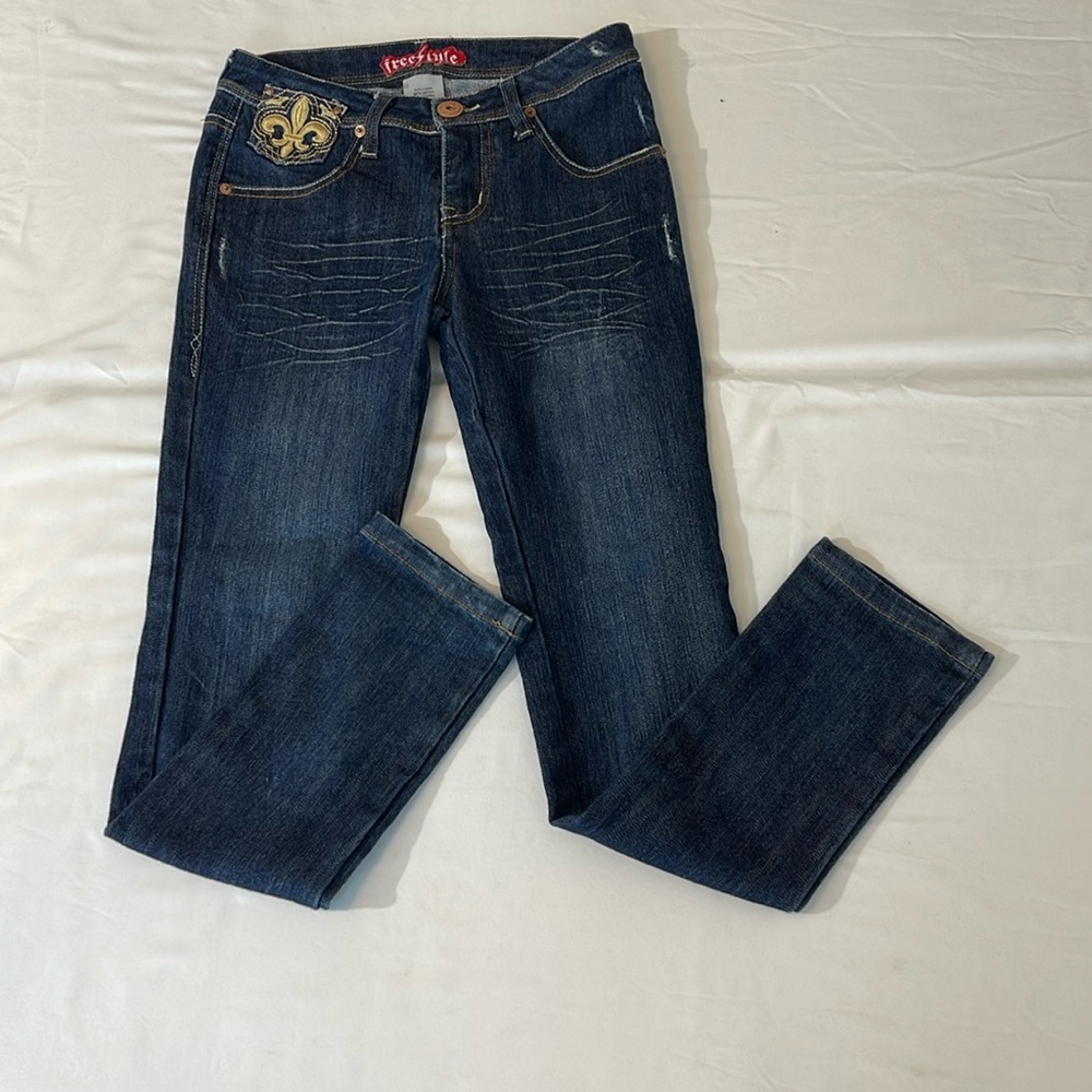 FREE STYLE JEANS, KIDS SIZE 14 , LIKE NEW CONDITION, PREOWNED